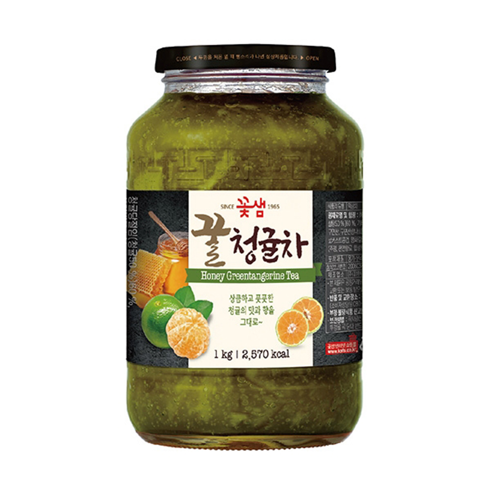 꽃샘 꿀청귤차