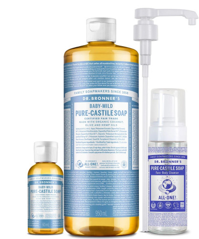 닥터브로너스 캐스틸 솝 클렌저 950ml + 60ml - 베이비