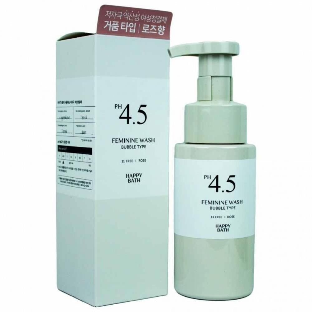 여성청결제 버블 PH4.5 약산성 로즈향 해피바스 250g