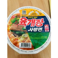 농심 육개장 사발면 86g x 24개